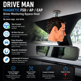 Tesvra Magnetic Driver Monitoring Head for Tesla – DMS-Compatible Driver Head Simulator