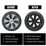 19” Gemini Wheel Covers for Model Y – Turbo Style Full Rim Protection | Tesery - Tesery Official Store