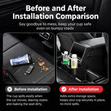 Tesvra Rear Air Vent Protector with Foldable Cup Holder for Tesla Model Y Juniper 2025-2026 & Model 3 Highland 2024-2026