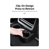 Tesvra Rear Air Vent Protector with Foldable Cup Holder for Tesla Model Y Juniper 2025-2026 & Model 3 Highland 2024-2026