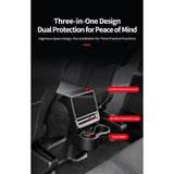 Tesvra Rear Air Vent Protector with Foldable Cup Holder for Tesla Model Y Juniper 2025-2026 & Model 3 Highland 2024-2026