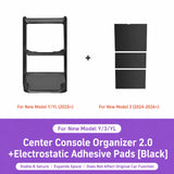 TESVRA Center Console Organizer & Protection Kit for Tesla Model 3 & Model Y | Storage Tray, Armrest Cover & Interior Accessories