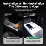 TESVRA Center Console Organizer & Protection Kit for Tesla Model 3 & Model Y | Storage Tray, Armrest Cover & Interior Accessories