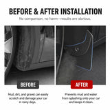 Tesvra Upgraded Mud Flaps Splash Guards for Tesla Model 3 /Model 3 Highland / Model Y / Model Y Juniper