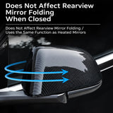Carbon Fiber Mirror Caps for Model S / X | Sport Style | 2 Finishes | 4 Versions