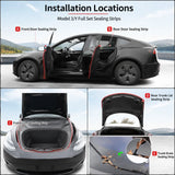 Tesvra Door Seal Kit – Noise Reduction & Weatherproof Protection