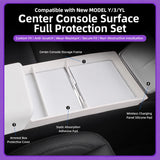 TESVRA Center Console Organizer & Protection Kit for Tesla Model 3 & Model Y | Storage Tray, Armrest Cover & Interior Accessories