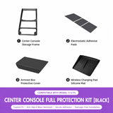 TESVRA Center Console Organizer & Protection Kit for Tesla Model 3 & Model Y | Storage Tray, Armrest Cover & Interior Accessories
