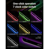 LED Colorful Lights Illuminated Door Sills for Tesla Model Y/3/S/X