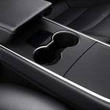 Acrylic Center Console Card Key Holder for Model 3/Y | Gloss Black | Anti-Slip