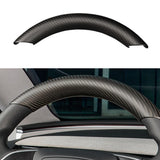 Upper / Lower Cover Steering Wheel Accessories for Tesla Model 3 / Y  -  Carbon Fiber Interior Mods