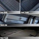 All Weather TPE Floor Mats for Tesla Model Y 7 Seats