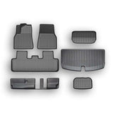 All Weather TPE Floor Mats for Tesla Model Y 7 Seats