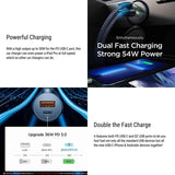 Dual-Port Fast Car Charger | PD 3.0 + QC 3.0 | 30W Output | Ultra-Compact Design