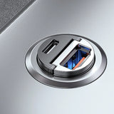 Dual-Port Fast Car Charger | PD 3.0 + QC 3.0 | 30W Output | Ultra-Compact Design