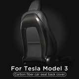 Back Seat Cover for Model 3 / Y - Real Carbon Fiber Interior Mods