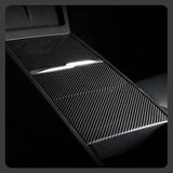 Dry Carbon Fiber Panel Console Wrap For Model Y Juniper / Model 3 Highland