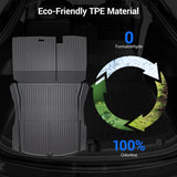 Trunk Mat With Backrest Mat for Model 3 Highland