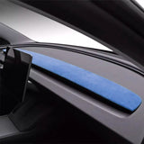 Alcantara Spliced Dash Trim for Tesla Model 3 Highland / Model Y Juniper (2PCS)