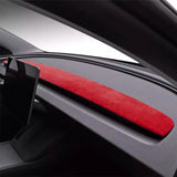 Alcantara Spliced Dash Trim for Tesla Model 3 Highland / Model Y Juniper (2PCS)