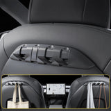 Rear Seat Back Hooks & Organizer for Tesla Model 3/Y