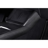 Real Dry Carbon Fiber Center Console Combo Side Panel & Charging Pad Overlay for Model 3 Highland & New Model Y