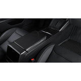 Real Dry Carbon Fiber Center Console Combo Side Panel & Charging Pad Overlay for Model 3 Highland & New Model Y