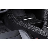 Real Dry Carbon Fiber Center Console Combo Side Panel & Charging Pad Overlay for Model 3 Highland & New Model Y