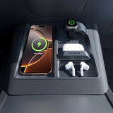 3-in-1 Wireless Charging Anti-Slip Organizer for Model 3 Highland / Model Y Juniper