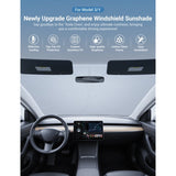 Graphene Front Windshield Sunshade for Model 3 Highland / Model Y Juniper