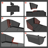 Rear Underseat Storage Box Foldable Organizer for Cybertruck