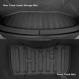 All Weather Front Rear Trunk Mats for Cybertruck