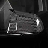 Mirror Caps for Model Y / 3 ( Sporty Style ) - Dry Carbon Fiber Exterior Mods