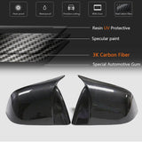 Mirror Caps for Model Y / 3 ( Sporty Style ) - Dry Carbon Fiber Exterior Mods