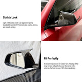 Mirror Caps for Model Y / 3 ( Sporty Style ) - Dry Carbon Fiber Exterior Mods
