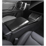 Armrest Box Dry Carbon Fiber Overlay for Model S/X 2021+