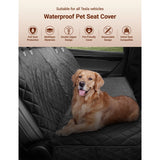 Dog Seat Cover With Double Zipper for Model 3/Y/S/X/Cybertruck