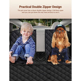 Dog Seat Cover With Double Zipper for Model 3/Y/S/X/Cybertruck