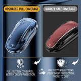 Premium Metal Key Case for Tesla Model 3/Y/S/X - CNC Aluminum & TPU Key Fob Cover