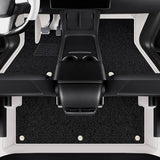 All-Round White Leather Floor Mats for Tesla Model 3 Highland / Y