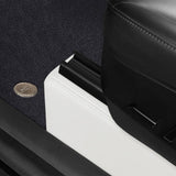 All-Round White Leather Floor Mats for Tesla Model 3 Highland / Y