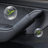 Leather Inner Door handle Cover for Tesla Model 3 Model Y (4 pcs)