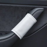 Leather Inner Door handle Cover for Tesla Model 3 Model Y (4 pcs)