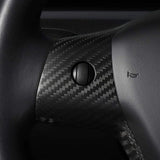 Model 3 / Y Steering Wheel Patch - Carbon Fiber Interior Mods