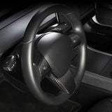 Model 3 / Y Steering Wheel Patch - Carbon Fiber Interior Mods