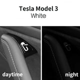 Glow-in-the-Dark Door Handle Stickers for Model 3 (8-Pack) | 2 Colors | Easy Find