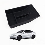 TPE Armrest Box Hidden Storage Tray for Model Y Standard
