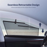 Retractable Window Sunshade for Model Y Juniper | Snap-on Install