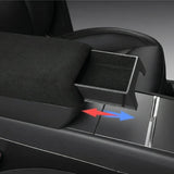 Center Console Armrest Riser with Hidden Sliding Storage for Model 3 Highland & Model Y Juniper