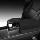 Center Console Armrest Riser with Hidden Sliding Storage for Model 3 Highland & Model Y Juniper